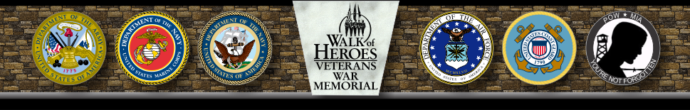 Walk of Heroes Veterans War Memorial